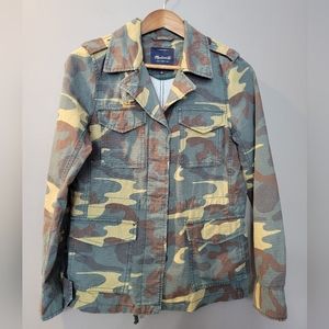 Madewell Outbound Camo Military Dispatch Utility Grunge Jacket Womens Size S
